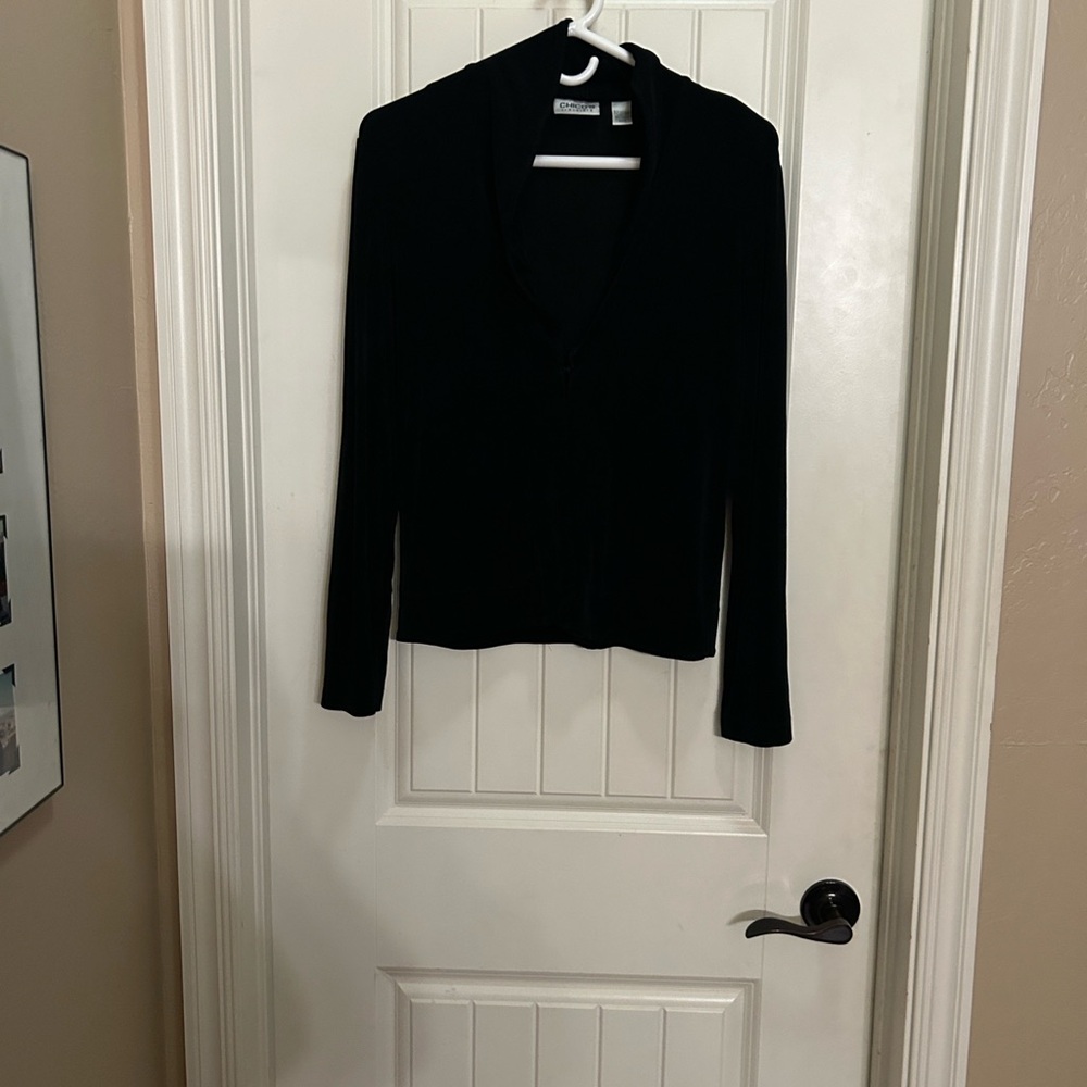 Chico’s size 0 trackers black jacket
